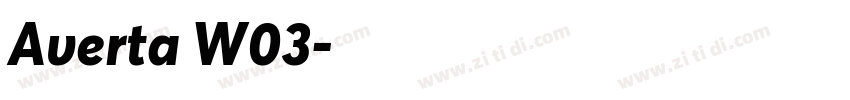 Averta W03字体转换